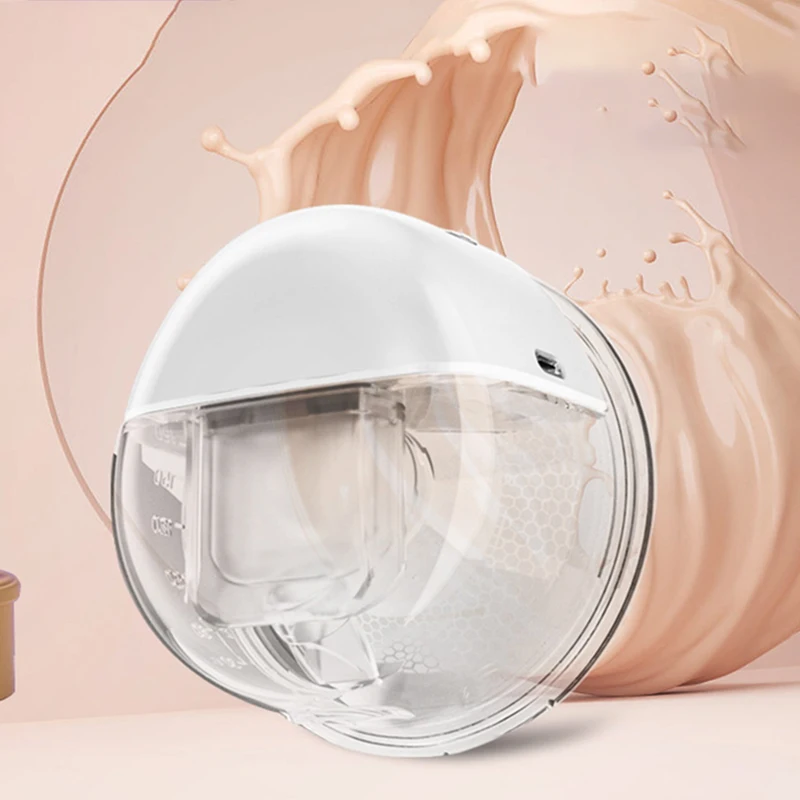 Portable Electric Breast Pump Silent Wearable Automatic Milker Hands