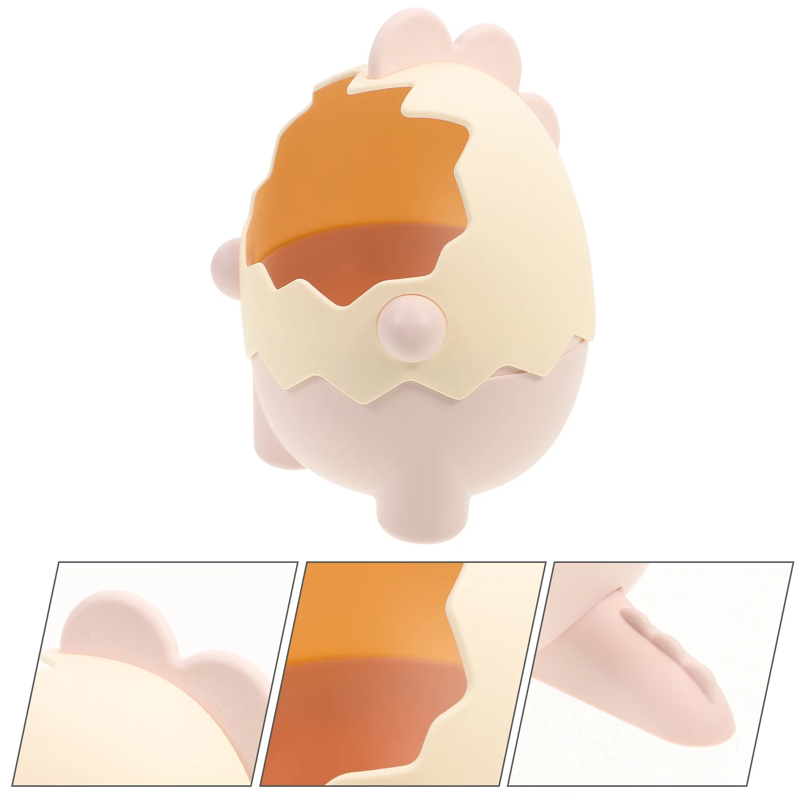 

Dinosaur Egg Shell Pen Holder Desk Stationery Lead Pencils Brush Decorative Organizer for Eggshell Makeup