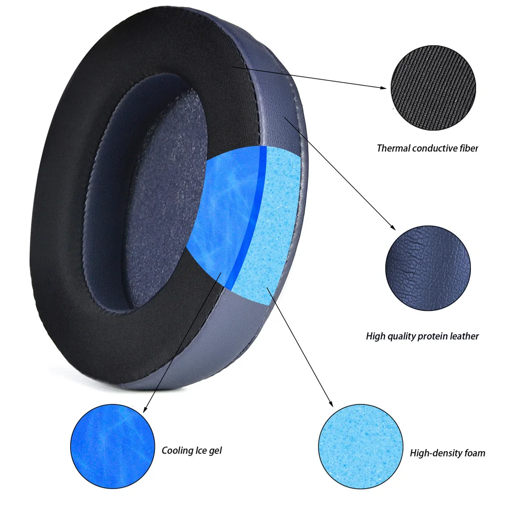 Earphone pads For SONY WH-XB910N replacement pink Earpads headphones Earmuffs Mesh Memory Covers Sponge Protein