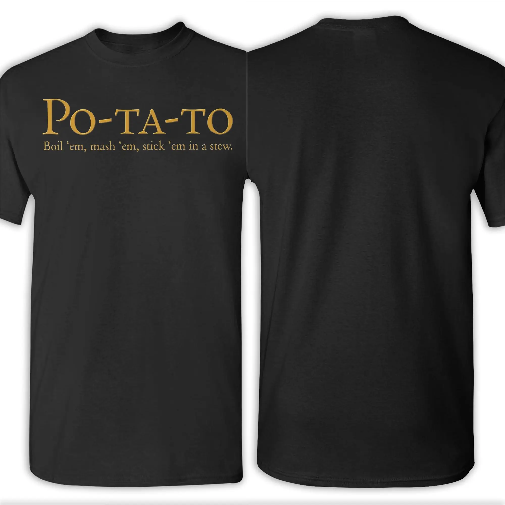 Männer L-Lords Of The R-Rings Taters Potatoes T Shirts Reine Baumwolle Tops Kurzarm Runde Kragen T-shirt Sommer T-Shirts – Detail 2
