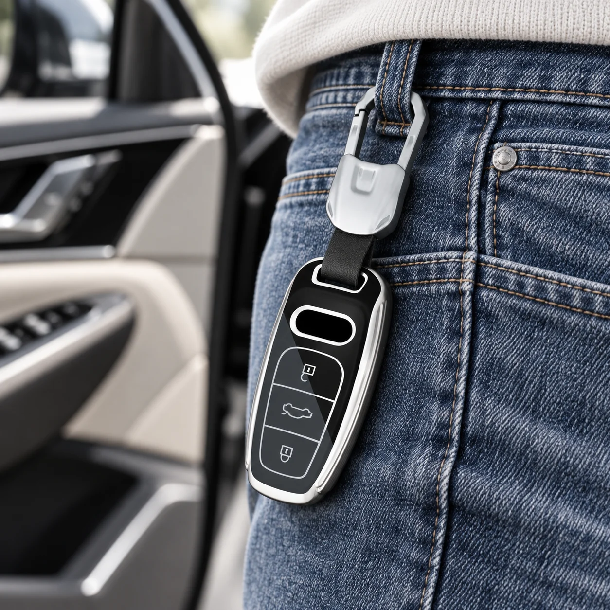 Premium TPU Key Cover - Stylish Car Key Protection
