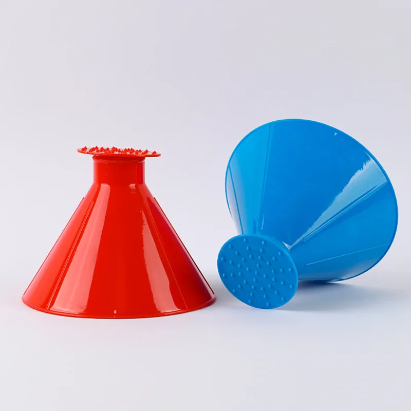 Window Cleaning Tool Car Window Windshield Magic Ice Scraper Oil Funnel Snow Remover Shovels Deicer Cone Tool Scraping Winter Accessories