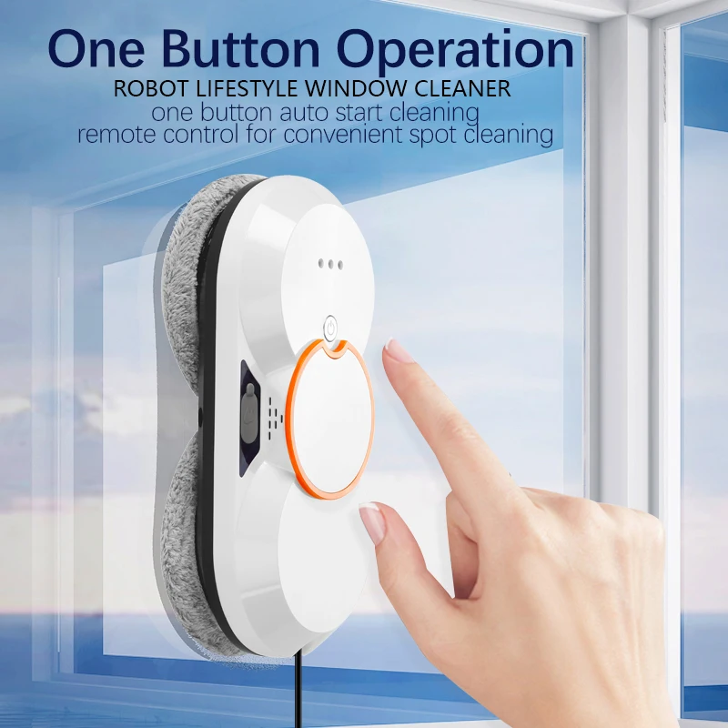 Robot Lifestyle Automatic Window Cleaner Robot with Two Sprayer Cleaning Glasses Smart Home Appliance 4