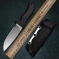 ATS-34 High Hardness High Quality Steel Jungle Survival Knife G10 Handle Fixed Blade With Kydex Scabbard For Wilderness Survival 1