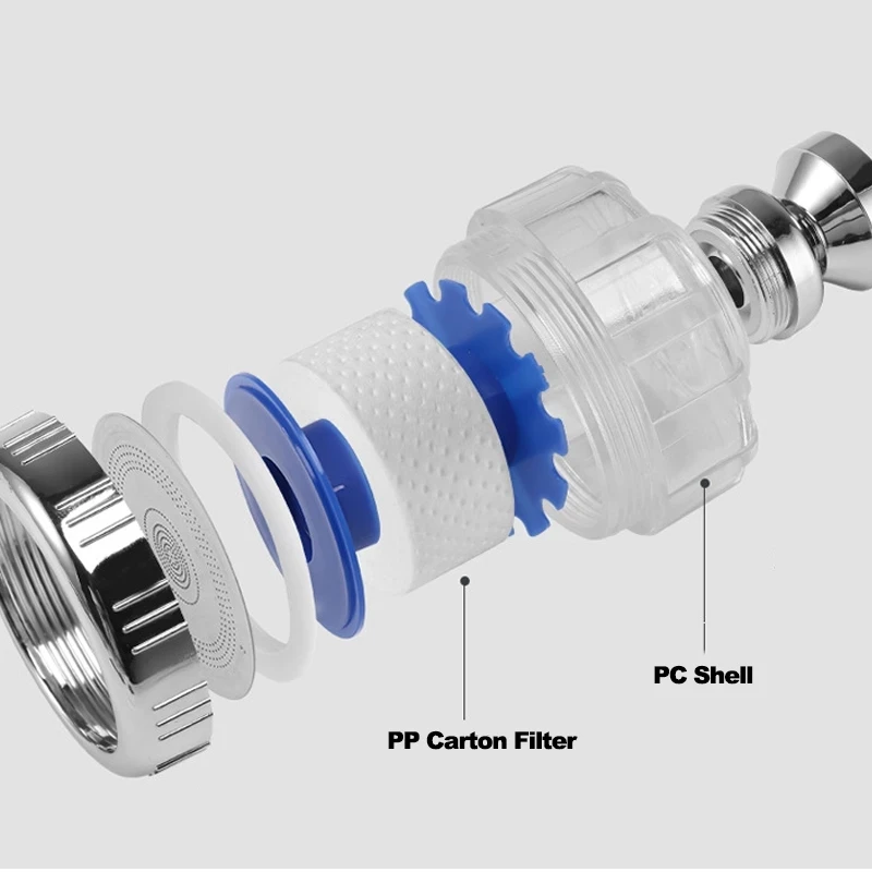 Water saving Faucet splash head PP cotton filter Universal kitchen tap adapter Sink faucet aerator nozzle bathroom Accessories