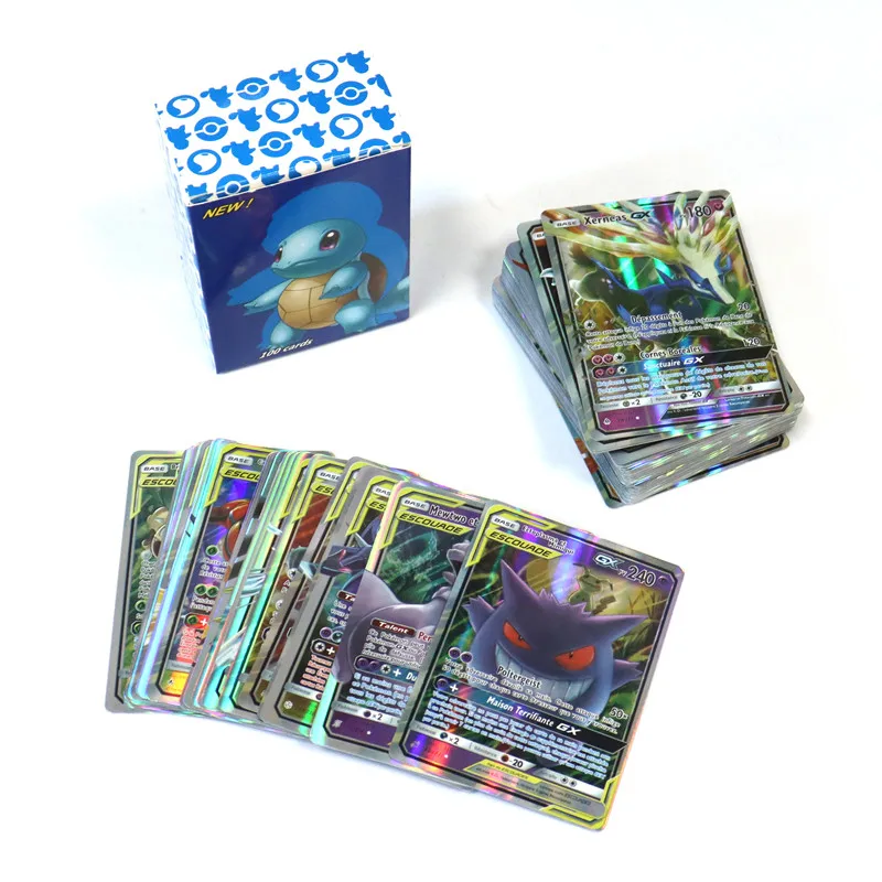 100 Stück glänzende spanische Pokémon-Karten, seltene Vmax TAG TEAM V Energiekarte, Sammelkarte, Pokémon-Sammelkarte – Detail 12