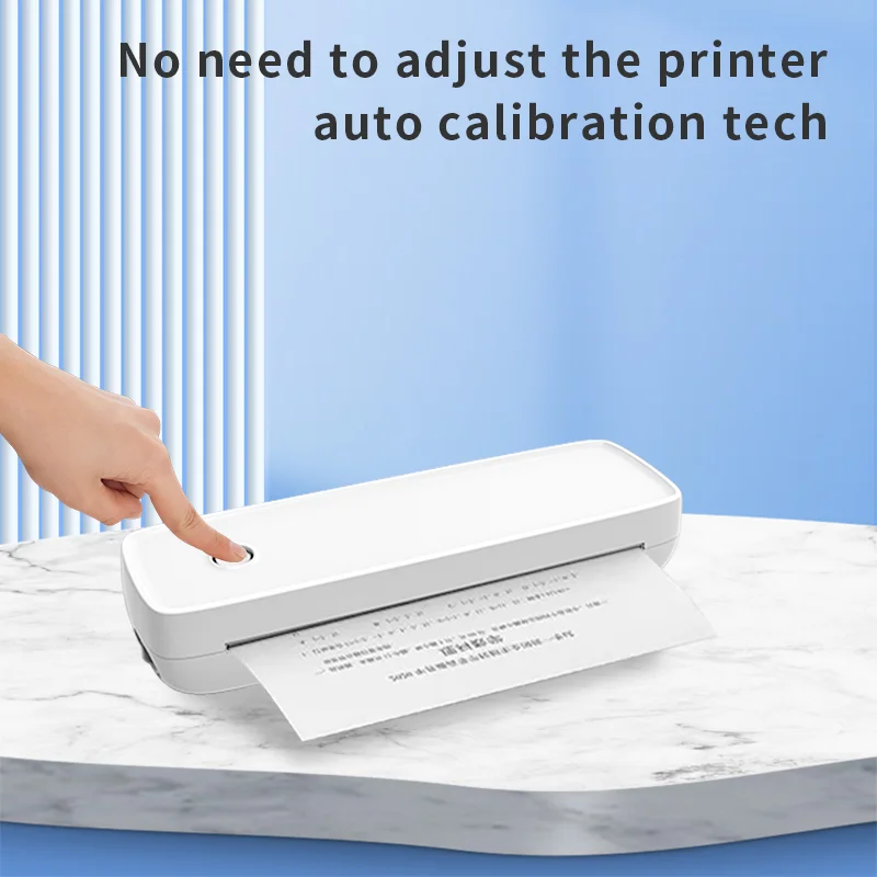 

2023 A80 Portable Printer Office Mini Printer Small Home A4 Inkless Mini Thermal Printer Wireless Bluetooth