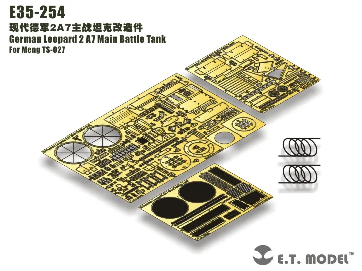 

ET Model E35-254 1/35 German Leopard 2 A7 Main Battle Tank Detail Up Parts For MENG TS-027