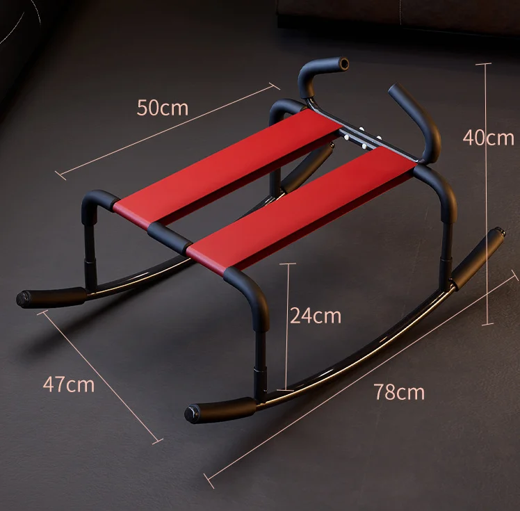 Elastic BDSM Sex Chair Adjustable Height Sex Bench Bouncing Mount Stool Weightless Position Bouncer Chair with Handrail