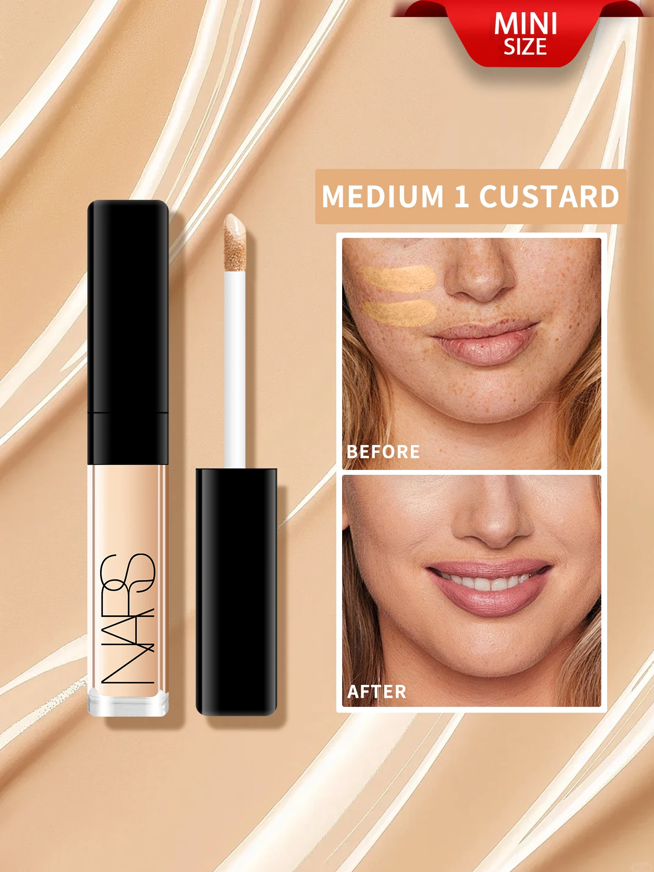 Nars Radiant Creamy Concealer #Vanilla #Custard-0.05 OZ./1.4ml Mini Size