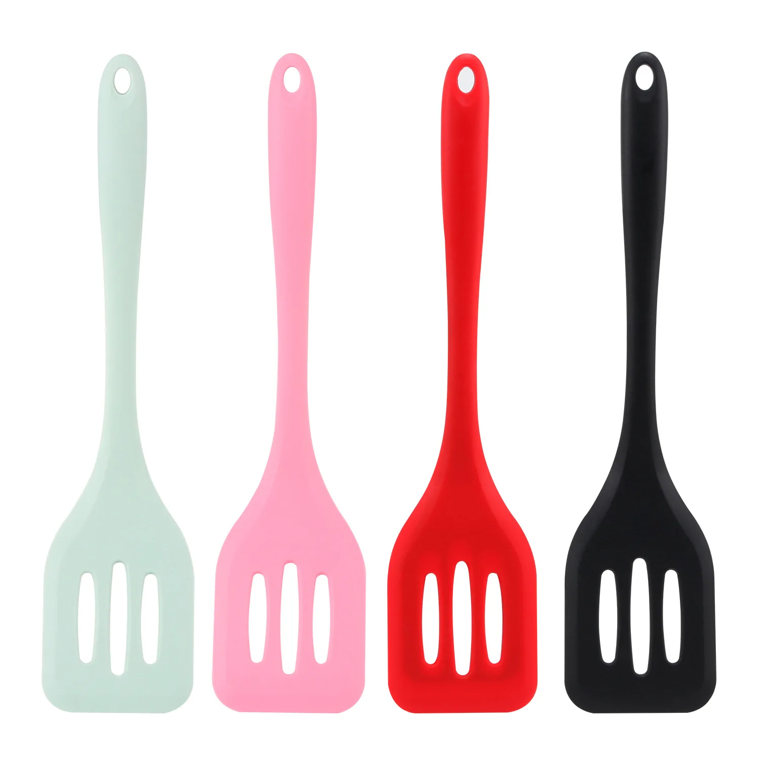 Kitchen Silicone Turners Gadgets Spatula Egg Fish Frying Pan Scoop Fried Shovel Slotted Turners Kitchen Tools Cooking Utensils - 5