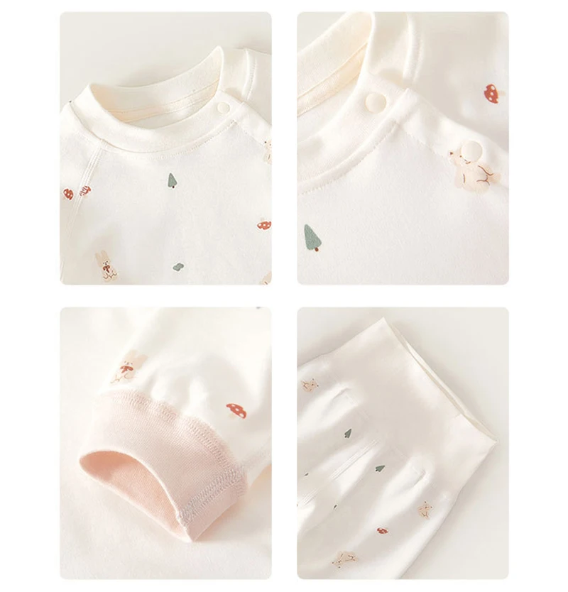 Cotton Baby Pajamas Set for Autumn