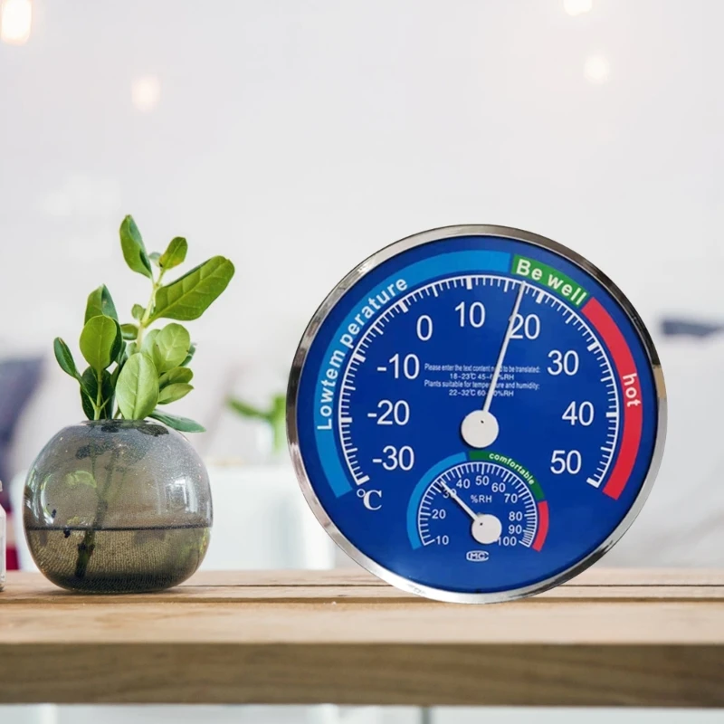 Medidor de temperatura y humedad para el hogar, termómetro analógico de
