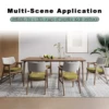 "Horseshoe Dining Chair Cushion Windsor Chair Cushion High Density Foam Cushion With Rope Breathable Linen Office Stool Cushion 3