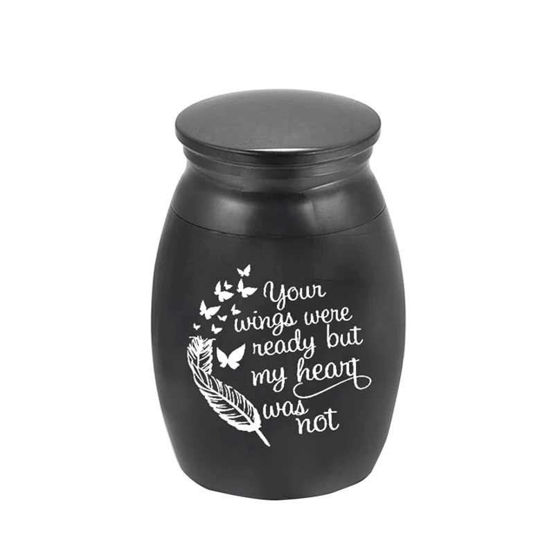 Cremation Urn Mini Cremation Pet Funeral Urn Special Memory Box Pets Ashes Casket Metal Pet Funeral Urn Keepsake Casket For Animal 25*16MM