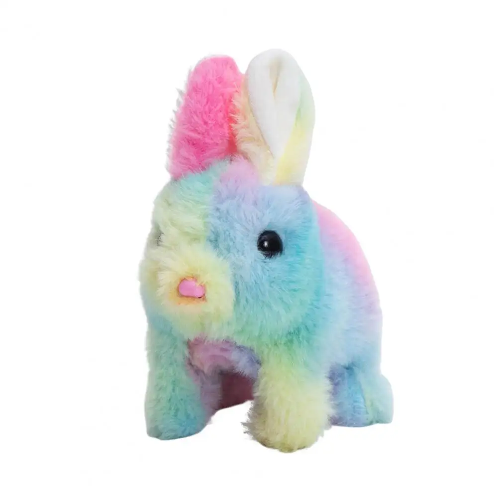 Animated Jumping Bunny Colorful Bunny Plush Toy with Interactive Features for Kids Walking Rabbit Electronic Pet for Children's