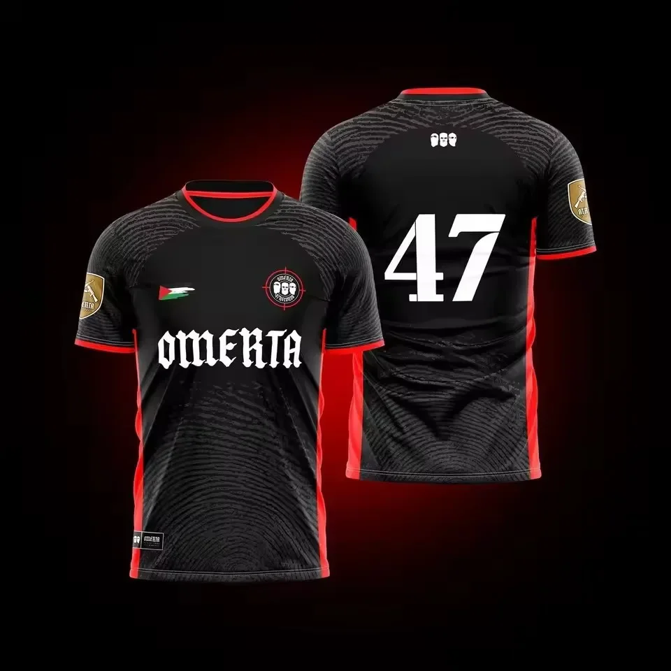 Omerta  Men's Mesh Boxing Jersey Breathable Jersey Outdoor Sportswear Unisex T Shirt Round Neck  Tees Tops Kids T-shirt Clothing 3