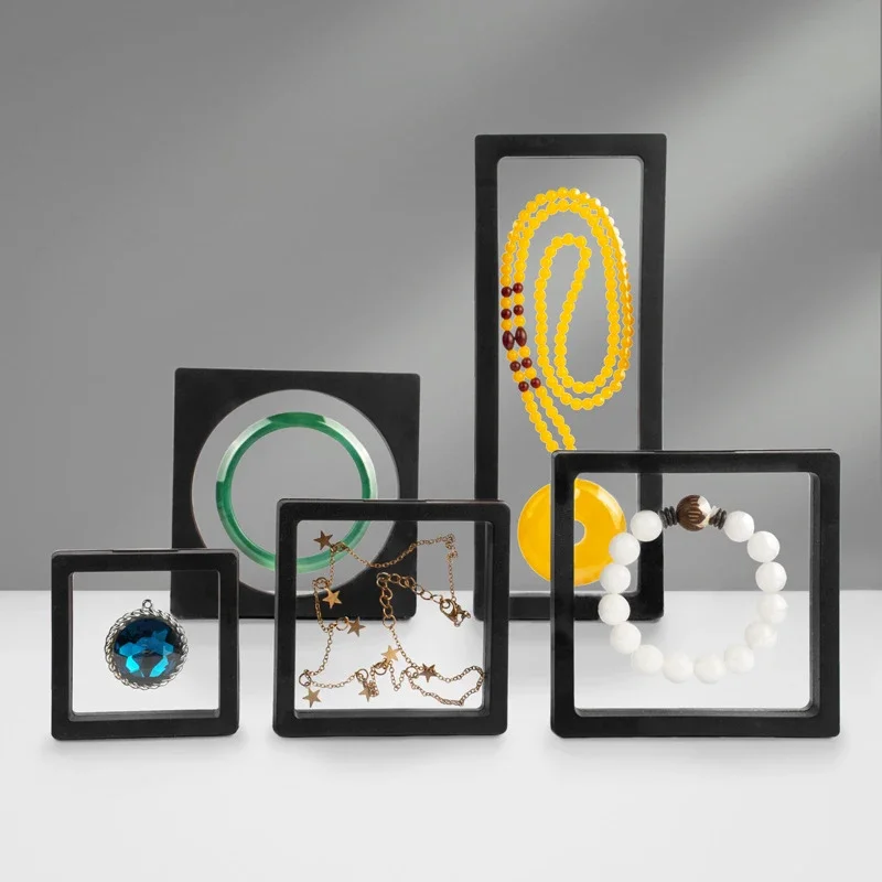 White jewelry display box in use