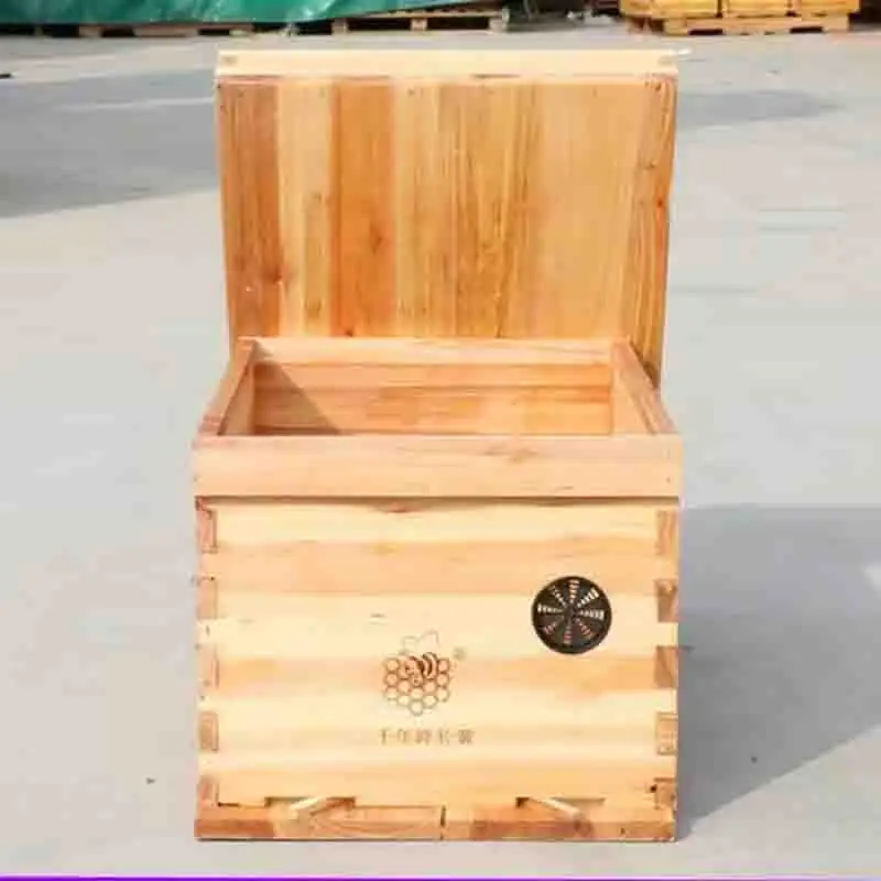 

Insect Complete Bee Box Wooden Unassembled Bumblebee Tools Bee Box Flowing Supplies Abejas Gardening Tools