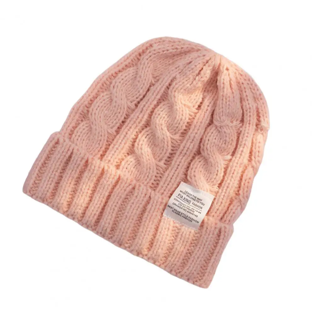 

Winter Hats for Unisex Trendy Knitted Style Hat Cap Twist Knitted Hat Durable Protect Ear Beanie Caps Warmer Bonnet Casual Cap