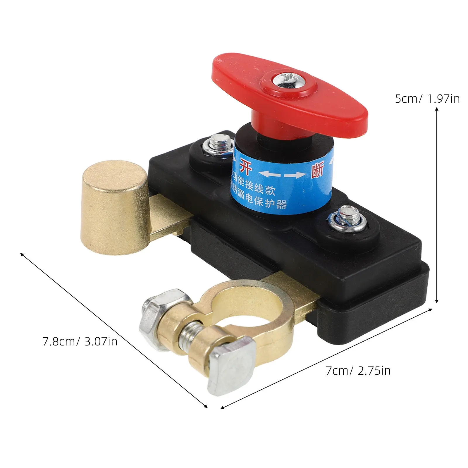 헤비 듀티 배터리 차단 스위치 12V 24V 오프 아이솔레이터 (트럭, 굴삭기, 트랙터, 자동차, 차량 안전 전원용)