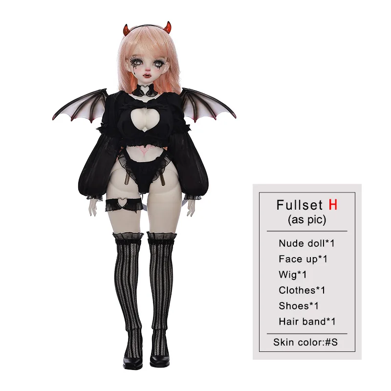 Lilith 1/4 BJD Doll – Bambola In Resina Halloween Strega Demone – Full Set Collezionabile 41cm