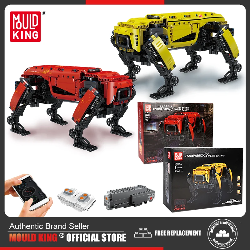 

MOULD KING 15066 Technical Robot Toys The RC Motorized Boston Dynamics Big Dog Model AlphaDog Building Blocks Bricks Kids Gifts