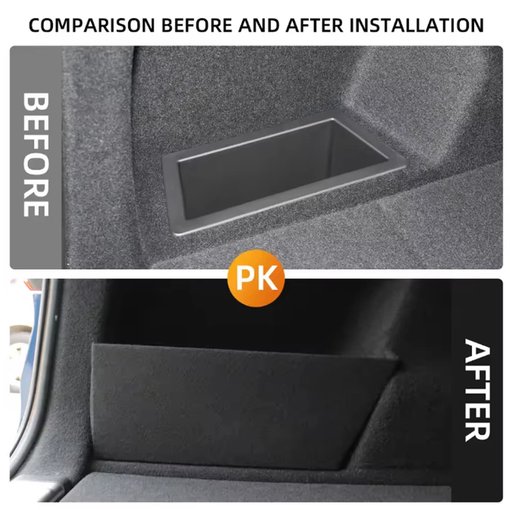 BMW X1 F48 2016-2021 2pcs 자동차 보관 사이드 트렁크 파티션 자동 정리 가방 박스 액세서리