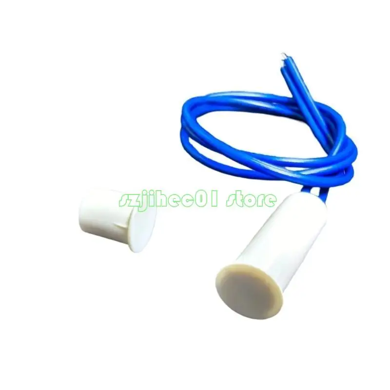 도난 경보 시스템 용 QX2A 110-220V 와이어 마그네틱 스위치 마그네틱 스위치 NC/NO Recessed 와이어 창문 스위치