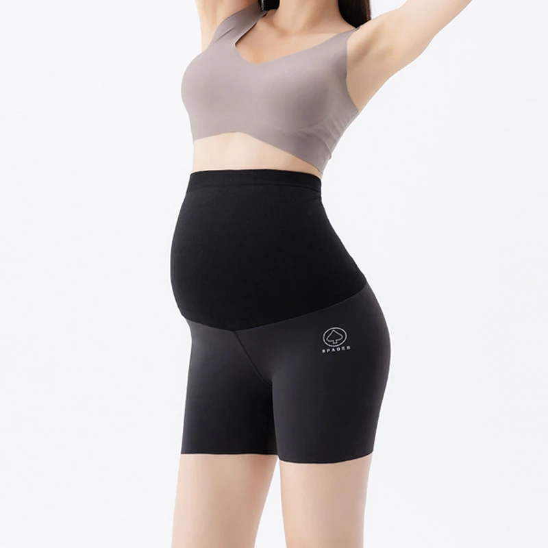 Plus Size Maternity Tights High Elasticity Underwear Clothes For Fat Pregnant Women Pregnancy Breathable Safety Shorts