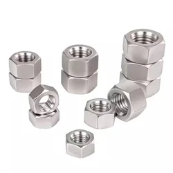 Premium Pure Titanium Hex Nuts - GR2, Various Sizes Available - M1 5pcs