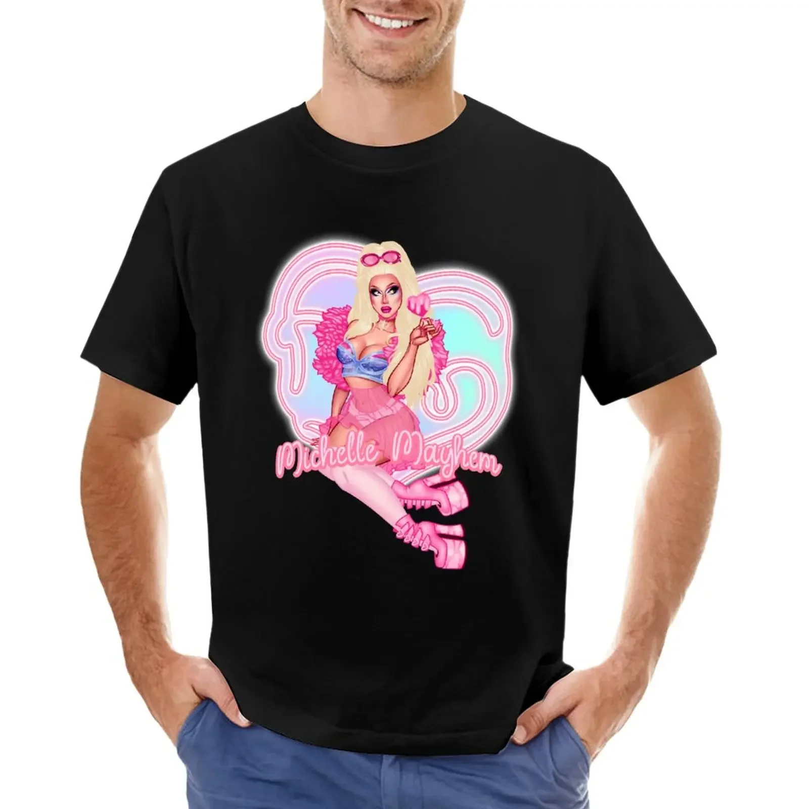 

Michelle Mayhem Merch - Micah Souza Illustration T-Shirt oversizeds new edition oversized t shirt men