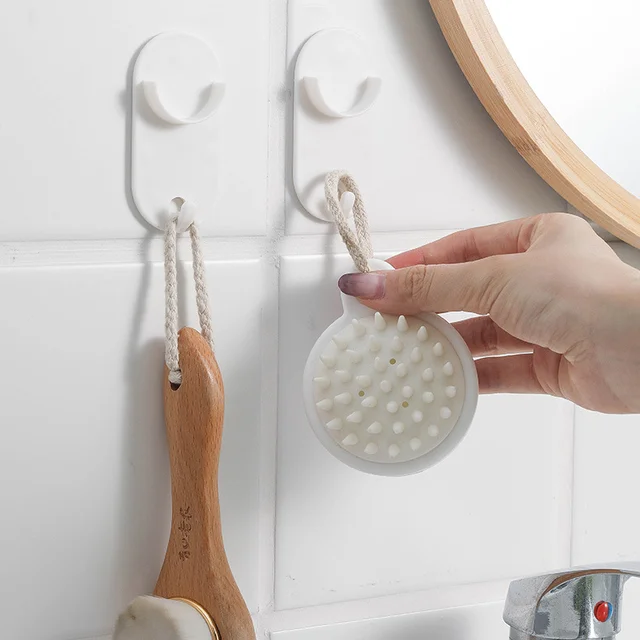 Függönyrúd Konzol Tartó Fali Függő Horgok Lyukasztó Nélküli Teleszkópos Rudat Rögzített Ragasztó Tartók Ruhák Keresztrúd Otthoni Kiegészítők - Image 5