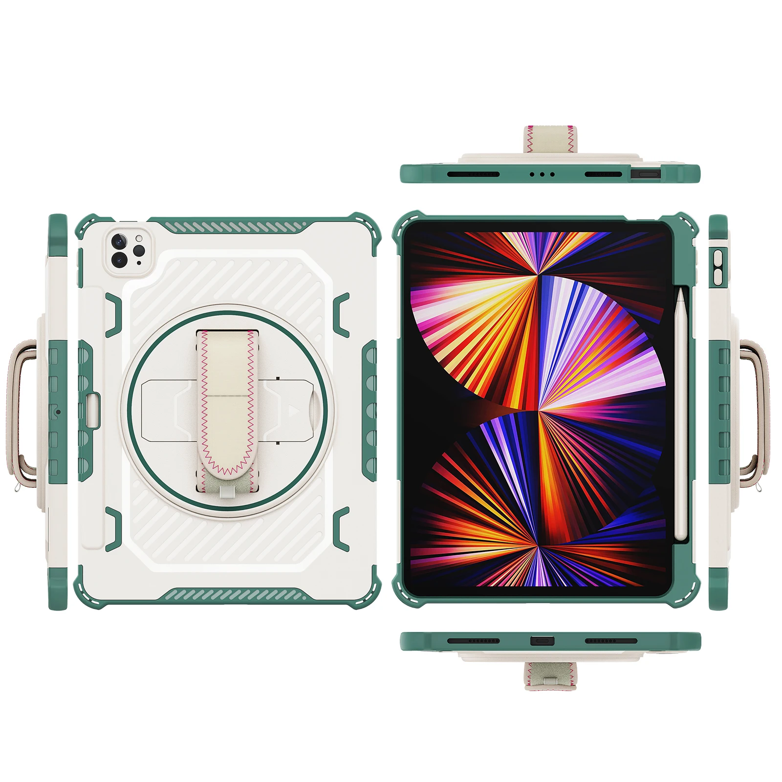 para ipad pro polegada caso prova de choque suporte capa para ipad ar geração funda capa