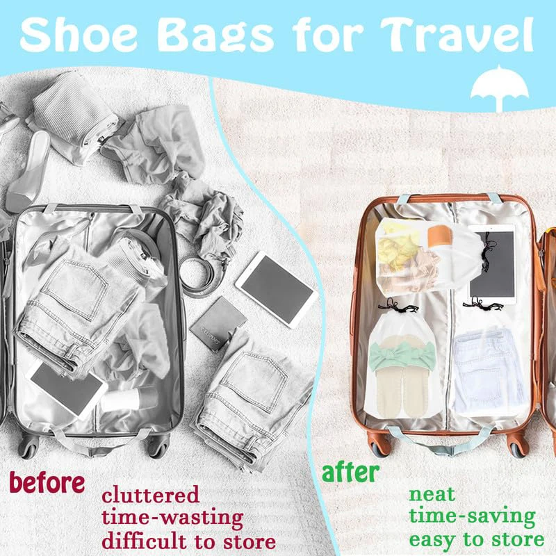EVA portable shoe storage bag suitable for miscellaneous travel, makeup bag, waterproof transparent plastic shoe storage cmc