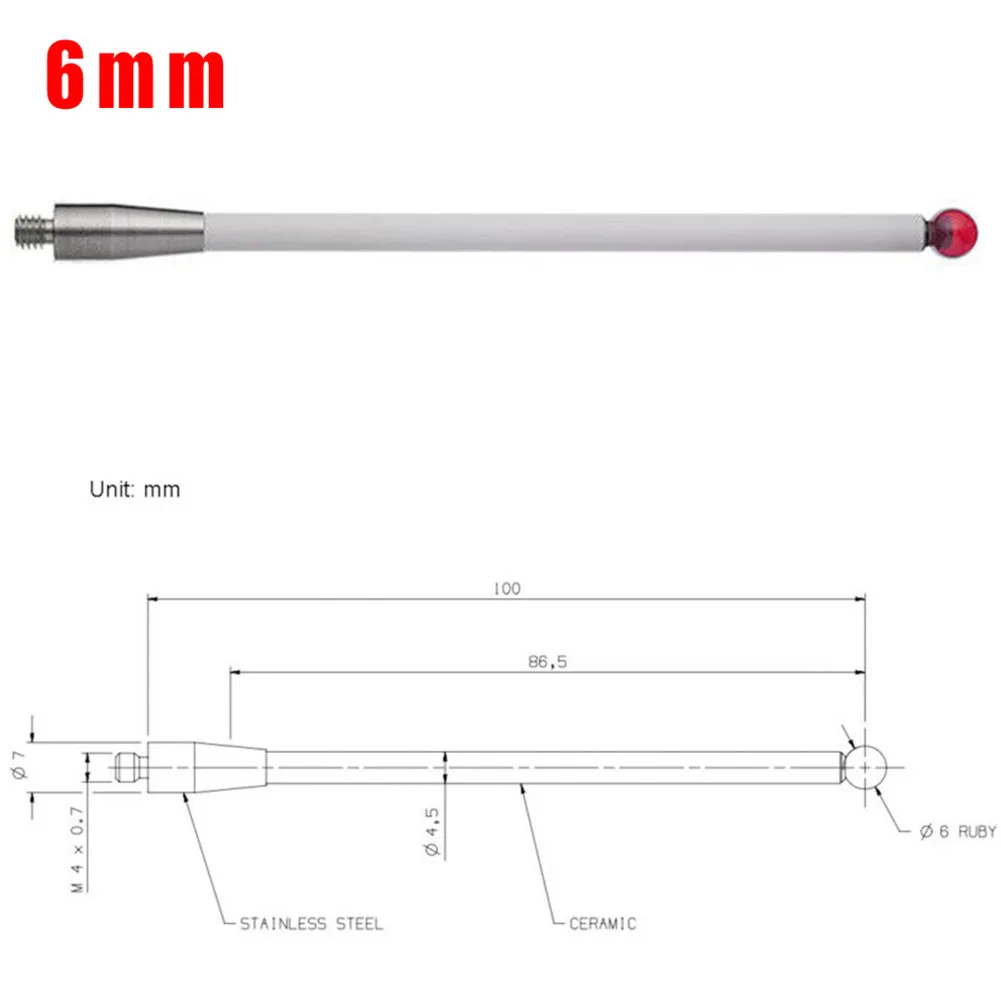 2022 Neues Bestseller-Werkzeug CMM-Messtaster 100mm A-5000-3712 Ultraleichtes Zubehör für (EDM)-Prozesse – Detail 6