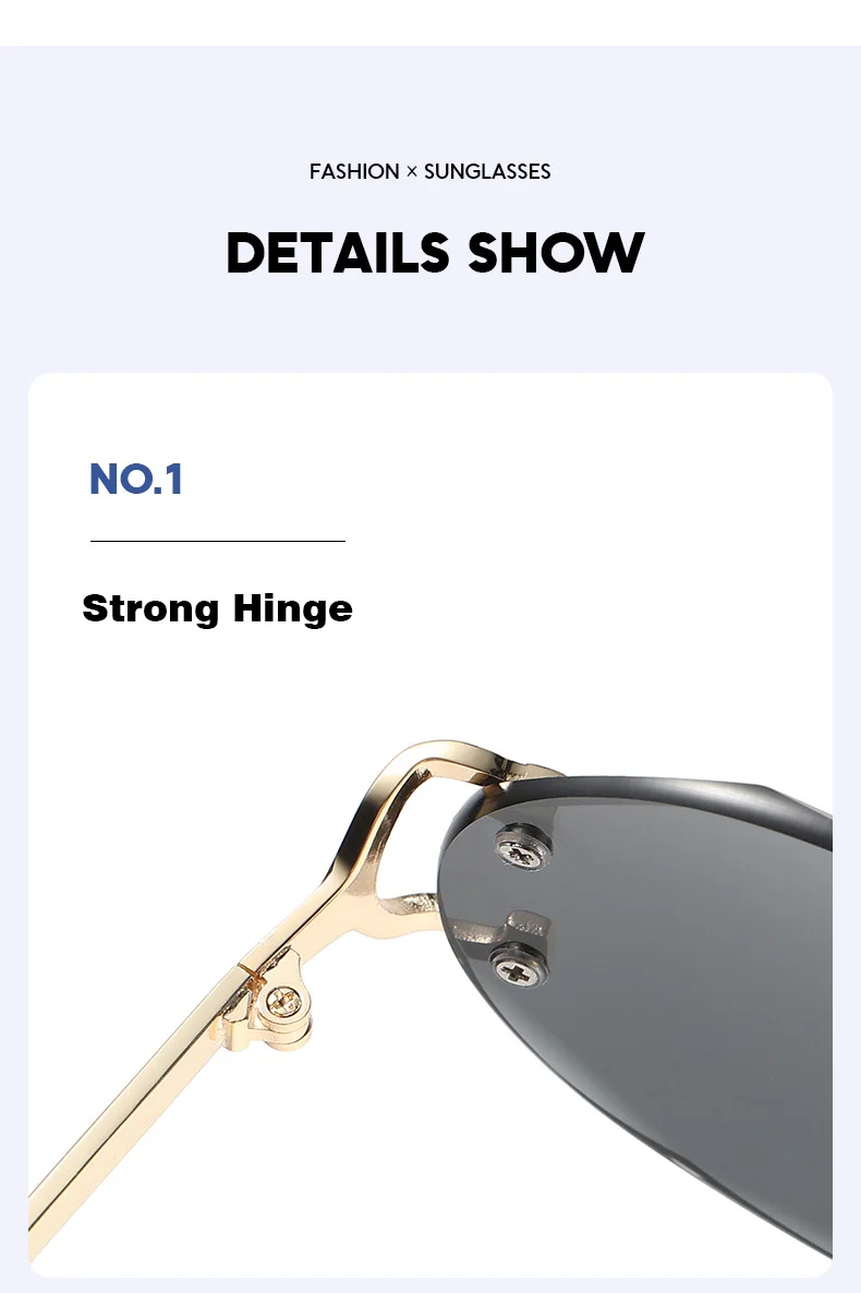 2023 New Fashion Eyewear Men Women Retro Round Frameless Gradient Ocean  Lens Rimless Oval Sunglasses - AliExpress