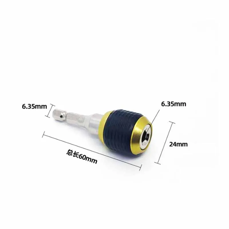 Universal Quick Self-locking Connector Screwdriver Drill Bit Extension Rod Holder Adaptor Convector 1/4\'\' Hex Shank Pop-up Arbor
