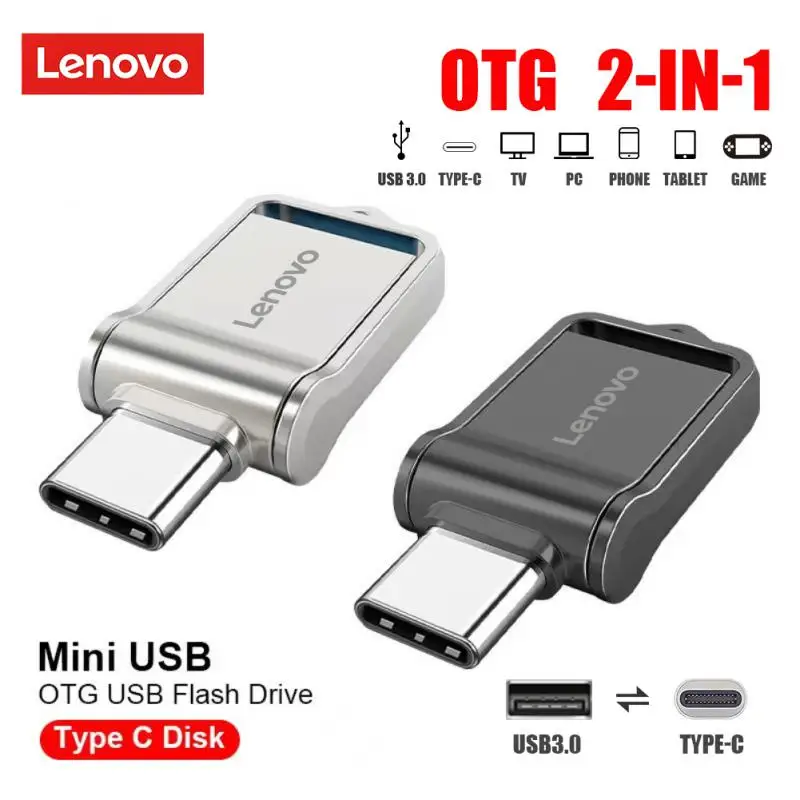 Lenovo Super Mini Usb Flash Drive 128Gb Usb 3.0 Pendrive Ad Alta Velocità Muslimusb Tipo C Otg Pen Drive Memory Usb Stick Regalo