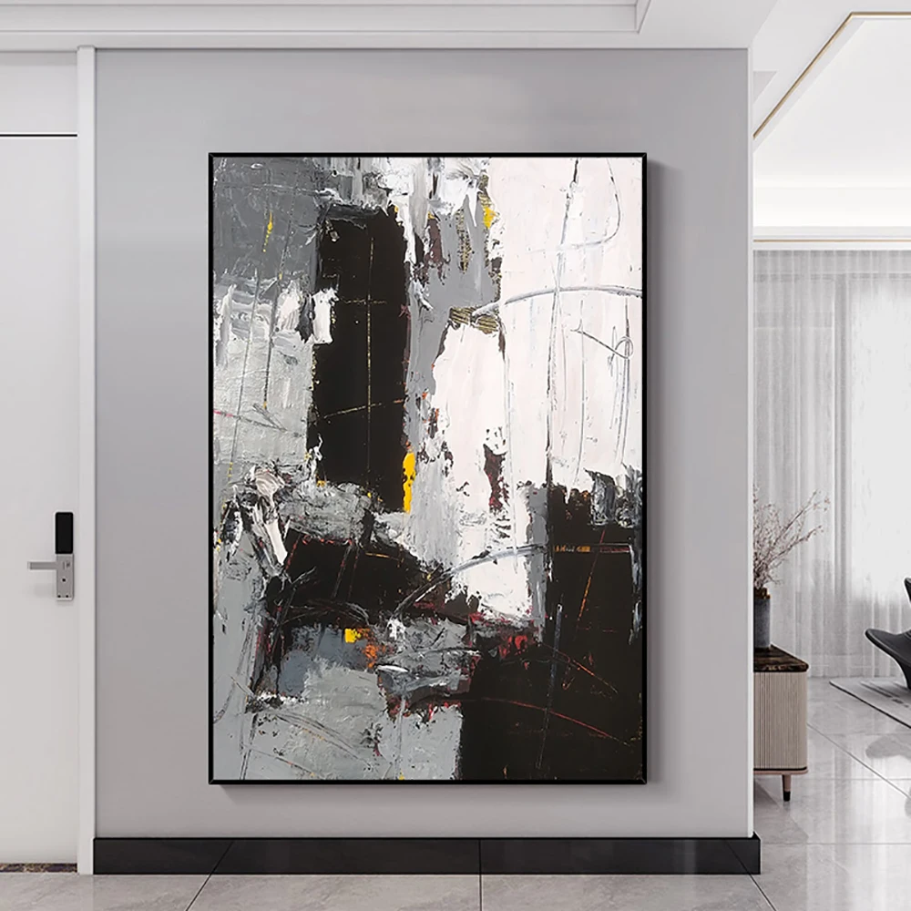 Large Size Hand Painted Thick Oil Painting On Canvas Modren Abstract