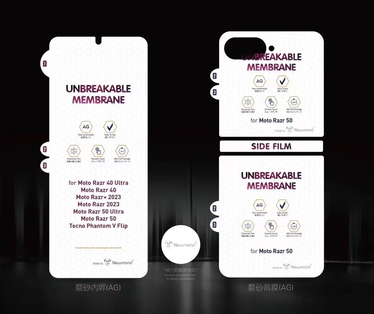 Ultra Soft Frosted Full-Coverage Hydrogel Screen Protector Film