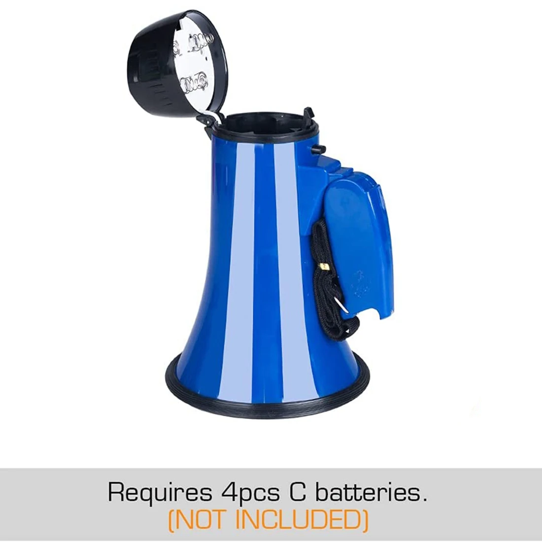 25 Watt Compact Megaphone Speaker PA Bullhorn Built-in Siren, Voice Recorder, Bottle Opener handheld megaphone