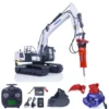 Upgraded Version Kabolite K961-100S RC Hydraulic Excavator 1/18 HUINA K336GC Light Engineering Digger Painted Model TH22472 1