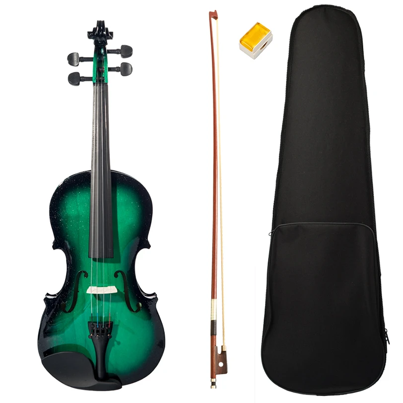 Mugig Acoustic Violin 4/4 Full Size Violin Fiddle W/ Case Bow For
