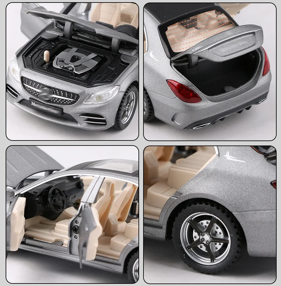 1:32 Metal Car C260 L Diecasts & Toy Vehicles Car Boys Toys Gifts For Children  Alloy Car Collection Model Simulation 6