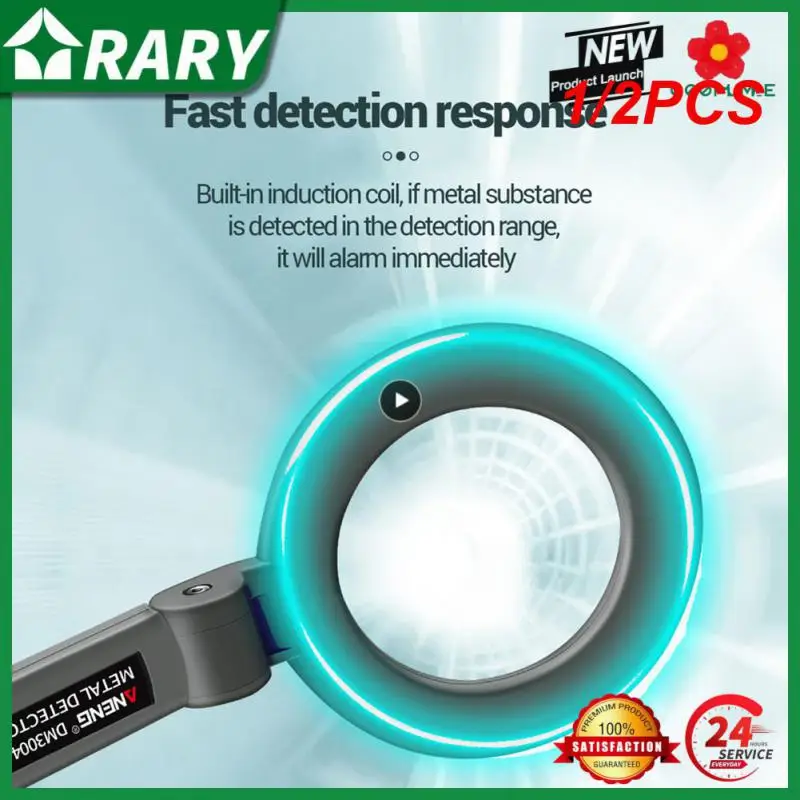 1/2PCS Metal Detector DM3004A Portable Handheld Folding Metal Finder Tracker Pinpointer Alarm Sensitive Search Coil Metal Detect