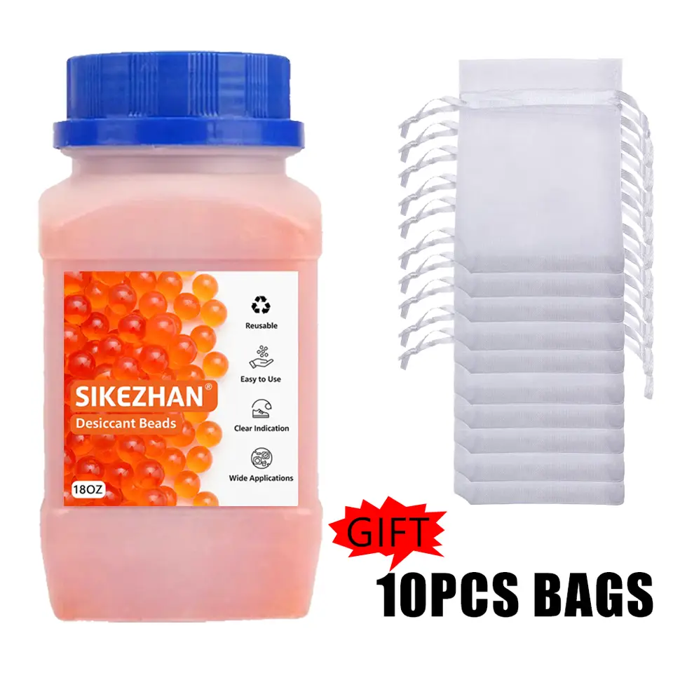 Blue/Orange Indicating Silica Gel Desiccant Beads,Reusable Moisture Absorber for Storage,Closets,Electronics,3D Printer Filament image 9