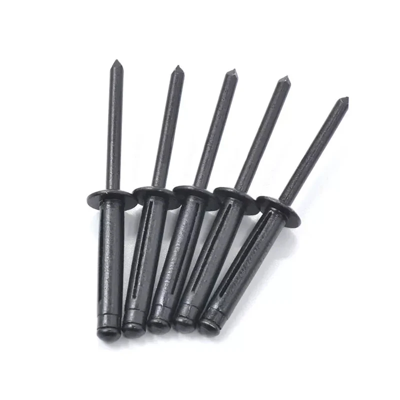 500pcs aluminium auto rivet black large flange blind rivet