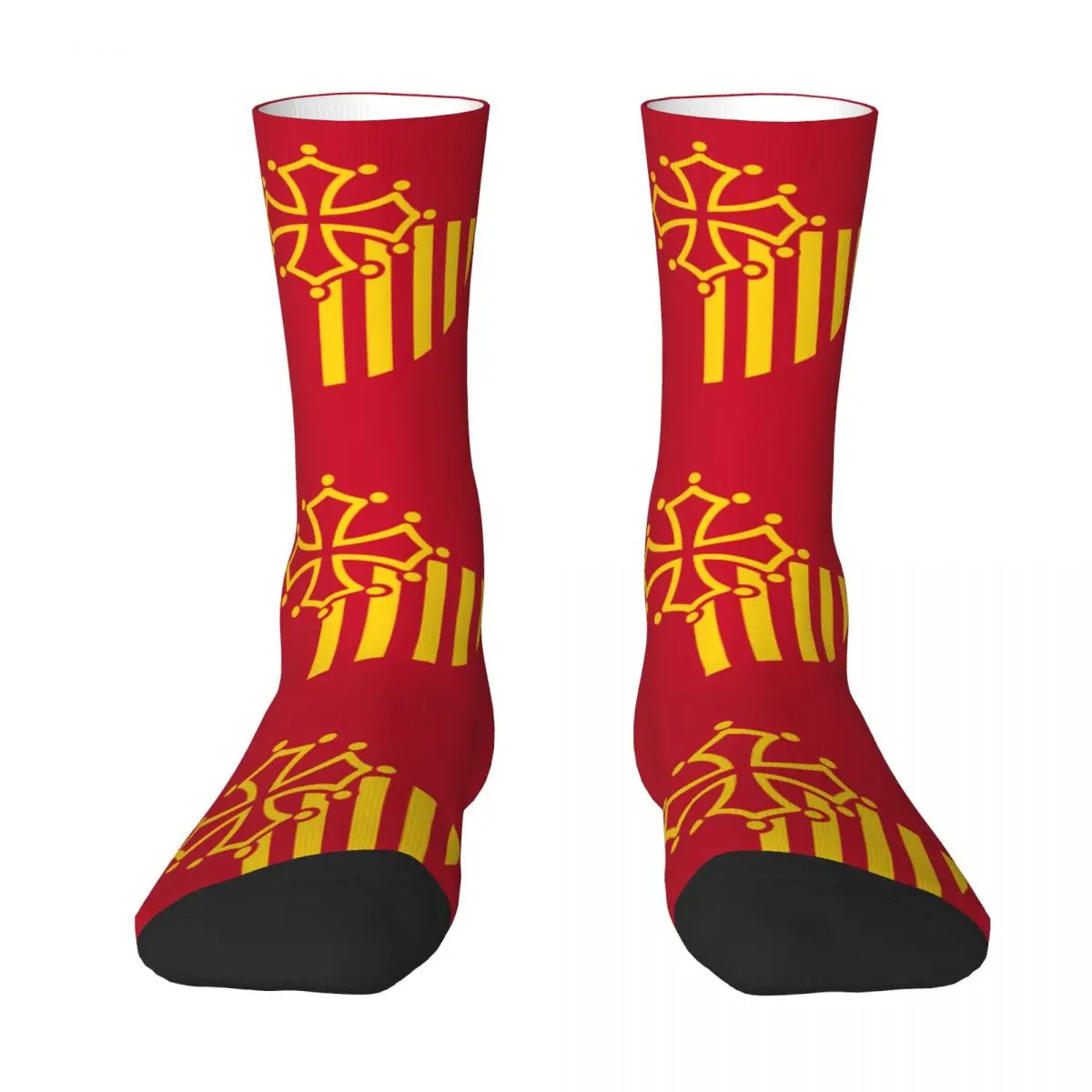 

Flag Of Languedoc-Roussillon 284-France Stocking Hot Sale The Best Buy Humor Graphic Contrast color Knapsack Elastic Socks