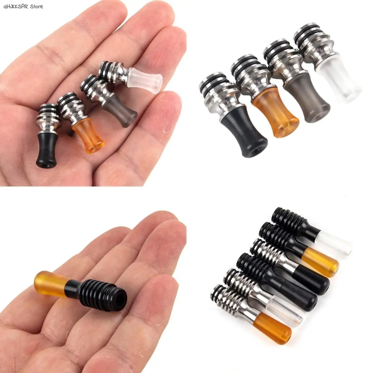 1pc 510 Pipette Dripper Straw Joint Heat Resistance Stainless Steel